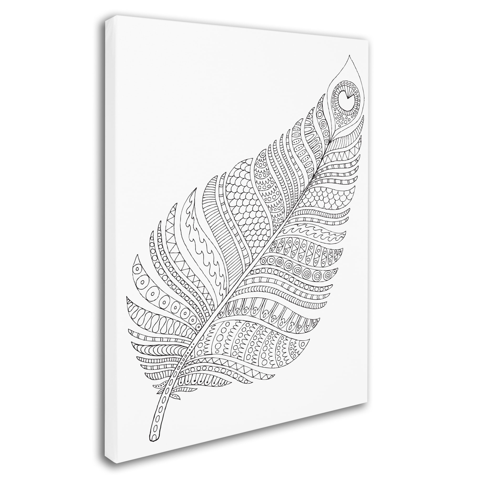 Trademark Fine Art "Single Feather" Canvas Art by Hello Angel