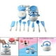 thumbnail image 5 of 13 juguetes de cocina para niños, ollas y sartenes con simulación de cocina de inducción. Azul, 5 of 9