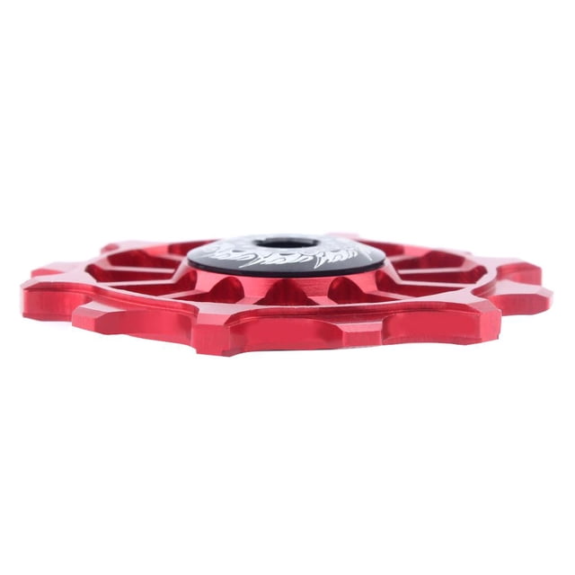 Guide Rear Derailleur Wheel Roller Jockey Pulley Ceramic Cycling Aluminum Red