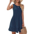 thumbnail image 3 of Zeagoo Sleeveless Dress for Women Swing Summer Casual Solid Tunic Ruffle Dress Cover Up with Pockets, 3 of 6