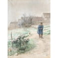 thumbnail image 2 of Carl Larsson 14x18 Gold Ornate Wood Frame and Double Matted Museum Art Print Titled - November (1882), 2 of 4