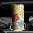 thumbnail image 3 of 20oz Pioneer Flower Skinny Tumblers Stainless Steel Tumbler with Lid and Straw,Vacuum Insulated Double Wall Travel Tumbler Cups with Cleaning Brush for Coffee,Tea, 3 of 6