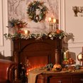 thumbnail image 6 of Valery Madelyn 6 ft Pre-Lit Fall Garland Lighted Thanksgiving Garland with White Green Pumpkin for Balconies Table, 6 of 9
