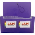 thumbnail image 2 of JAM 13 Pocket Expanding File, Purple, 1/Pack, Check Size, 5 x 10 1/2, 2 of 4