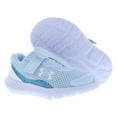 thumbnail image 4 of Under Armour Surge 3 Print AC Infant/Toddler Shoes Size 10, Color: Blue/Pink, 4 of 5