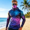 thumbnail image 5 of Yaoyar Hooded UPF 50 Long Sleeve Mens Sun Protection Shirts Fishing Hoodies for Men with Face Mask UV Rash Guard Shirts, 5 of 5