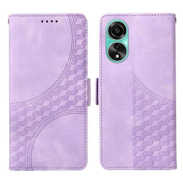 Funda GANGXUN para OPPO A78 4G con diseño acolchado elegante, cuero PU, protección total y ajuste preciso