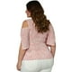 thumbnail image 3 of Blusa Estampada Roman Fashion 0912 Rosa Talla Extra Curvy, 3 of 6