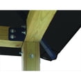 thumbnail image 4 of ACACIA AGOK12- BLACK 12 sq. ft. Gazebo Roof Framing & Mounting Kit with Black Outdura Canopy, 4 of 4