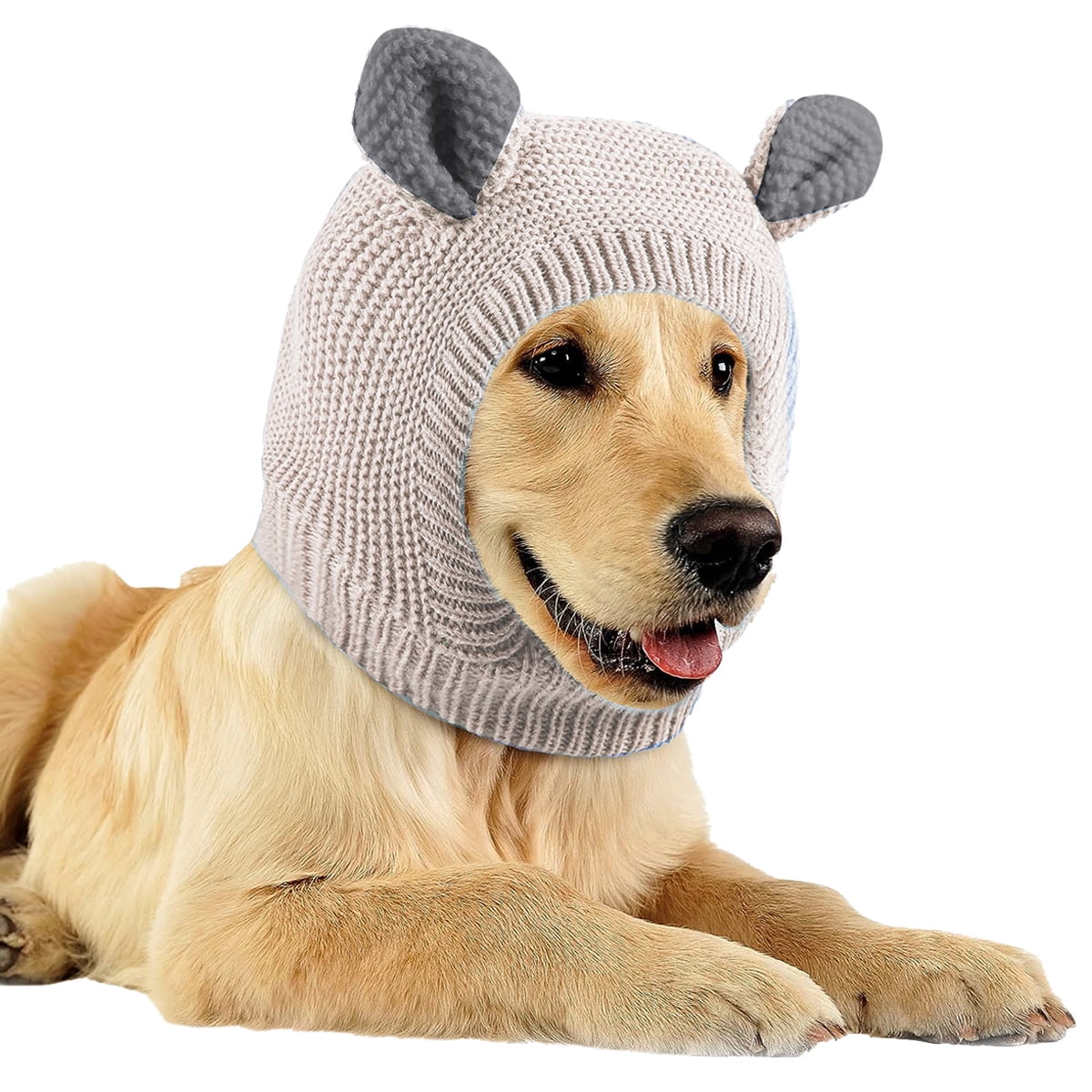 Braga De Cuello Para Perros Con Orejeras De Leopardo – Gorro De Invierno Ajustable, Suave, Para Razas Medianas Y Grandes