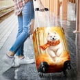 thumbnail image 3 of Welcome Fall Samoyed Strolling Through the Autumn Maple Forest Travel Luggage Cover Siberian Sammy Dog Lover Suitcase Dust Protective Decor - 12012, 3 of 5
