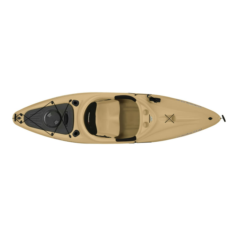 Sun Dolphin Excursion 10 Ss Sit-in Angler Kayak Sand, Paddle Included