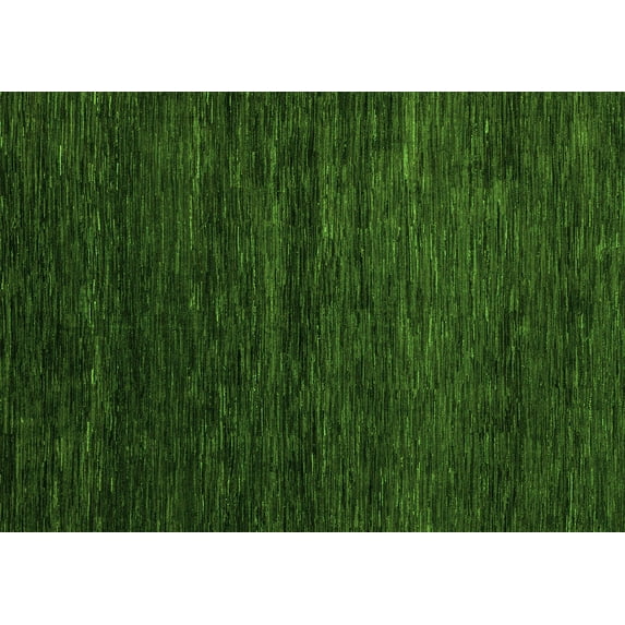 Ahgly Company Indoor Rectangle Abstract Green Modern Area Rugs, 2' x 4'