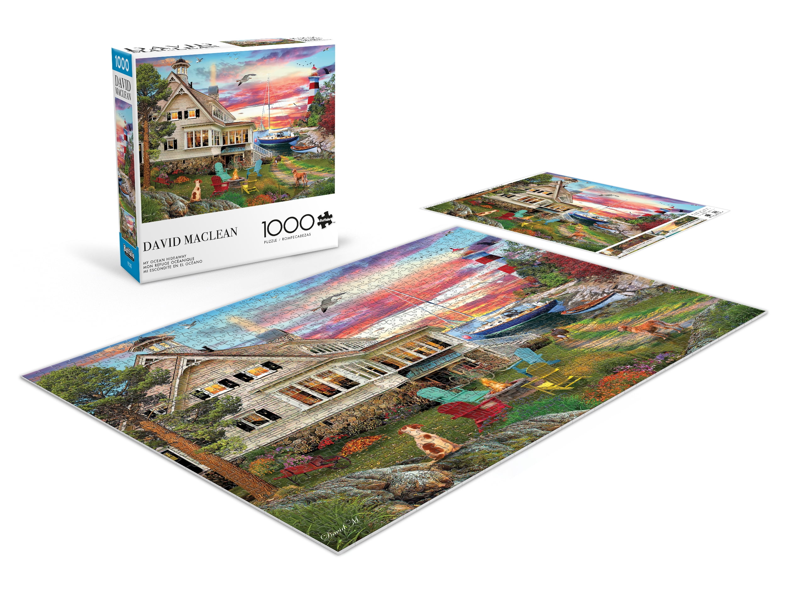 Buffalo Games My Ocean Hideaway 1000-Piece Interlocking Jigsaw Puzzle for Adults Ages 14-99 Years