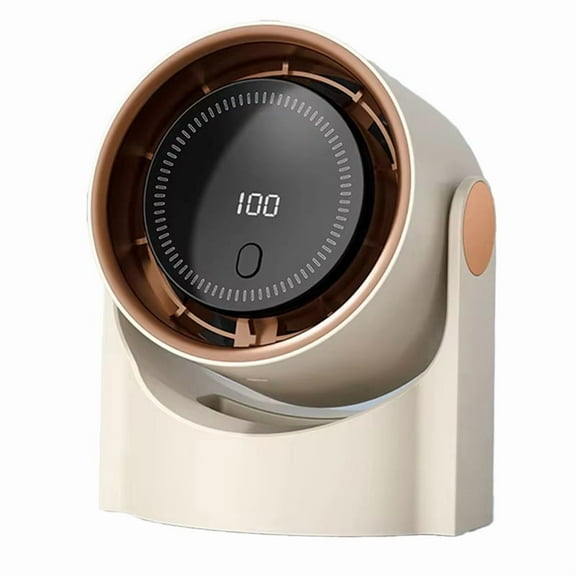 Desktop Circulating Fan 4 Speed Wind Control Electric High-Speed Fan USB Rechargeable Circulating Cooling Fan Beige