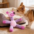thumbnail image 4 of Dog Squeaker Toy, Plush Chewing Toy for Aggressive Chewers, Soft Stuffed Animals Interactive Toy for Puppy, Small, Middle Dog, 4 of 7