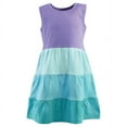 thumbnail image 4 of Hudson Baby Baby Girls Cotton Dresses, Ombre Coral Teal, 10 Years, 4 of 4