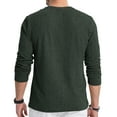thumbnail image 3 of Thrilos Mens Long Sleeve Shirts Crewneck Casual Tops Pullover Work Shirts Stretch Textured Knit T-Shirts with Pocket, 3 of 9