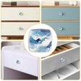 thumbnail image 6 of HemaKayy 4 Pack 1.2" Decorative Cabinet Knobs - Elegant, ABS Glass Square White Handles for Kitchen, Bedroom, Bathroom, and Home Furniture Decor - Unique Marble Texture, 6 of 6