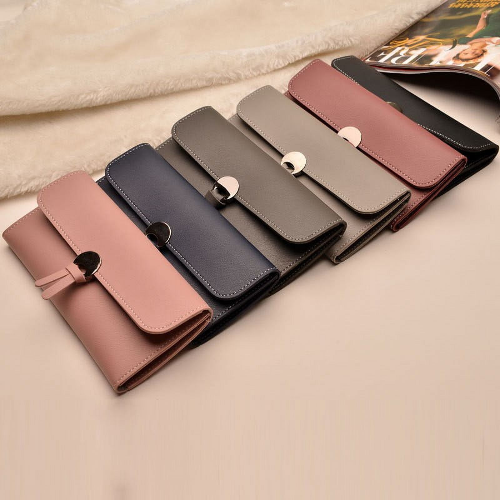  Ladies Wallet Long Clutch Purse Small and Light Simple and  Elegant Design for Girls Ladies Shopping Dating : Clothing, Shoes & Jewelry