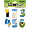 thumbnail image 1 of Standard Publishing 110018 Autocollant Dieu Fait Tout 6 Feuilles Foi Qui Colle, 1 of 1