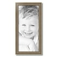 thumbnail image 2 of ArtToFrames 10" x 22" Aged White Gold Picture Frame, 10x22 inch Silver Wood Poster Frame (WOM-2036),  Pack, 2 of 7