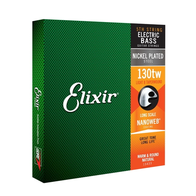 Cuerdas para bajo Elixir 15433 Medium B, escala extralarga