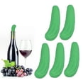 thumbnail image 3 of ESTINK 5Pcs Vin Bouchons Silicone Réutilisable Forme de Concombre Bouchon de Bouteille de Boisson, Bouchon de Bouteille de Concombre, 3 of 8