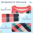 thumbnail image 2 of FORMRS Boys Rash Guard Short Sleeves Swim Shirt Quick Dry UPF 50+ Sun Protection, Sizes 3-12T, Red Teal Stripes, 2 of 6