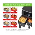 thumbnail image 3 of Air Fryer Accessory, 2 Pack Air Fryer Pan for Ninja Foodi AF300EU Dual Zone Airfryer 7.6L - BPA Free & Dishwasher Safe - sh, 3 of 4