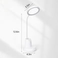 thumbnail image 3 of Kezqiaxn Led Desk Lamp for Home and Study Office, Black Small Rechargeable Desk Light with Pen Gooseneck Desk Lamps 3 Lighting Modes, Dimmable, Eye-Caring Lantern white, 3 of 8