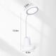 thumbnail image 3 of Lámpara de escritorio recargable con portalápices y soporte para teléfono | Brazo de cuello de cisne flexible de 360° | 3 modos de iluminación y luz LED regulable que cuida la vista para oficina en, 3 of 8