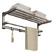 thumbnail image 1 of Toallero de baño de acero inoxidable con barra y ganchos, plegable for pared., 1 of 6