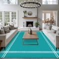 thumbnail image 4 of Pure Teal Green Large Area Rugs for Bedroom Living Room, Soft Non Slip Carpet Bedside Rug, Simple Solid Color Rectangular Floor Cover Kitchen Accent Rug 8'x10' for Dining Room/Office, 4 of 9