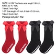 thumbnail image 3 of 1 Pair Kids Cotton Lace Children Newborn Baby Infant Bow Socks Girls Socks Knee High Long WHITE M, 3 of 8