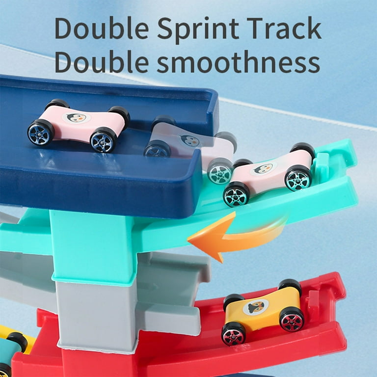Black of Friday Deals kkbbma Labor Day Sales Deals Montessori Toys for Boys Toddlers Race Track Car Ramp Toys For Kids Motor Skills Race Tracks Car