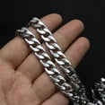thumbnail image 3 of Cadena de acero inoxidable Cadena NK Cadena de unicornio Cadena cubana Cadena de acero inoxidable de estilo hip hop de metal europeo y americano, 3 of 5