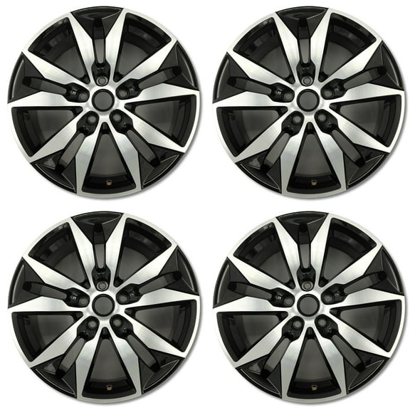 For Chevrolet Malibu OEM Design Wheel 18" 18x8.5 2016-2024 Machined Black Set of 4 Replacement Rim