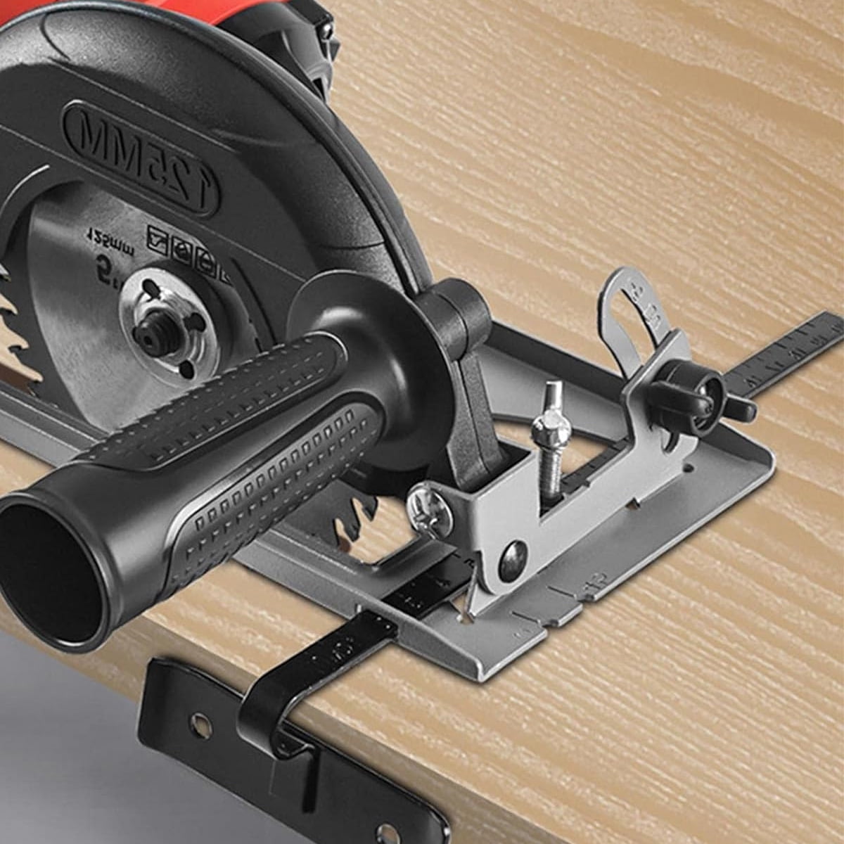 Angle 0-45° adjustable 0-40mm cutting depth adjustment positioning angle retrofit angle grinder cutting machine slot base for 100-125mm angle grinder rotary grinder bottom Depato