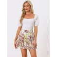 thumbnail image 3 of DARING DIVA Women's Elastic Waist Layer Ruffle A-Line Skirt XS White, 3 of 6