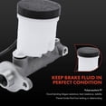 thumbnail image 3 of A-Premium Brake Master Cylinder with Reservoir and Cap Compatible with Mazda Vehicles - Miata 1990 1991 1992 1993 1994 1995 1996 1997 - Replaces NA01-43-400B, NA01-43-400D, 3 of 7