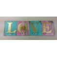 thumbnail image 1 of DesMa Group MDF gold wall plaq w/knob-LOVE, 1 of 2