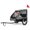 Grey, variant on Pet Bike Trailer with Safety Flag and Detachable Bags, 2-in-1 Pet Stroller Cart Bicycle Carrier with Quick Release Wheels, Folding Pet Stroller Cart for Small Medium Pets, Blue