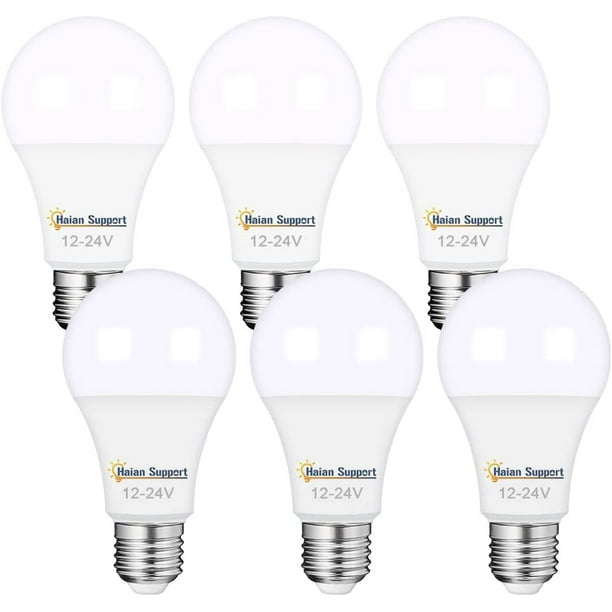 commentator Hoge blootstelling Slepen Haian 12V LED Bulb 7W 700Lm E26/E27 Standard Base 60W Equivalent 12 Volt Low Voltage Lights AC/DC 12-24V A19 Lamp,Cool White 6500K,Off Grid Solar Battery System Lighting,RV,Marine LED Lights,6 Pack - Walmart.com commentator Hoge blootstelling Slepen Haian 12V LED Bulb 7W 700Lm E26/E27 Standard Base 60W Equivalent 12 Volt Low Voltage Lights AC/DC 12-24V A19 Lamp,Cool White 6500K,Off Grid Solar Battery System Lighting,RV,Marine LED Lights,6 Pack - Walmart.com