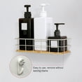 thumbnail image 2 of Zootealy Wall Mount Floating Shelf Home Storage Shelves Countertop Display Storage Rack Kitchen Bathroom Organizer Shelf, 2 of 8