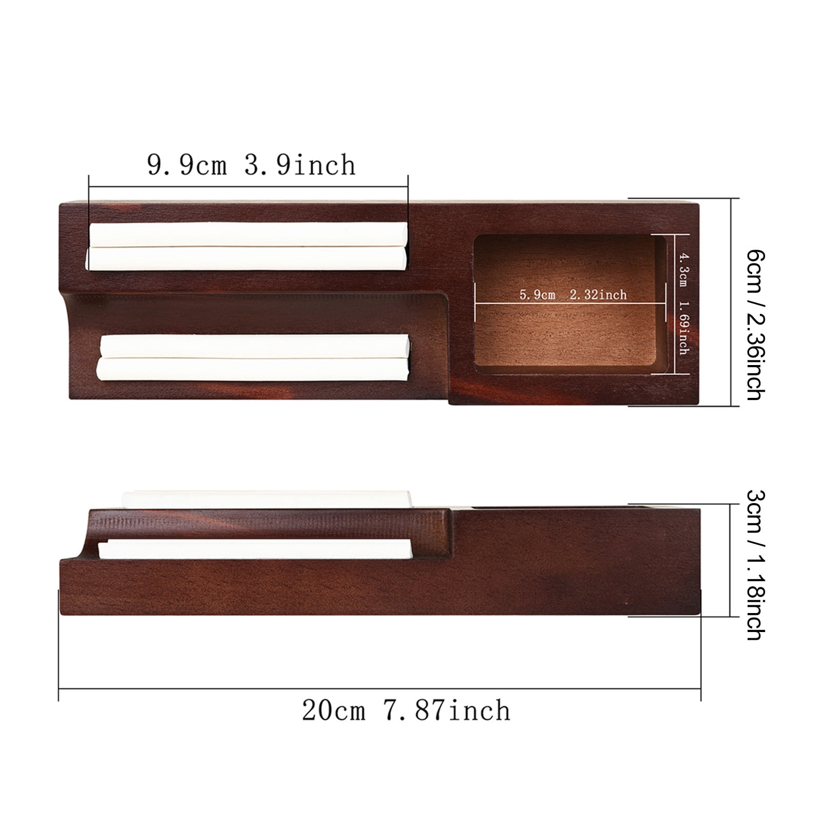 Guitar Pick Box Pick Guitar Picks Wooden Pick Holder Oak Wood Guitar Accessories Storage Box Silicone Slots with 10 Picks for Musicians Teachers