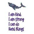 thumbnail image 2 of Fish Wall Decal I am Kind I am Strong You can do Hard Things Quote Vinyl Wall Art Adorable Quote Bedroom Decoration - Size: 18 In X 30 In, 2 of 5