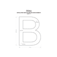 thumbnail image 4 of Backlit LED House Letter 8" – Modern Floating Address Sign, Stainless Steel, Warm White Light, Weather-Resistant, 4 of 7
