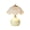 White, variant on Cottage Core Lamp,11×9 Inch Scalloped Lamp Shade,Handcrafted Eggshells Table Lamp Vintage Bedside Lamp Warm Ambient Light For Bedroom & Living Room.(White)