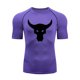 thumbnail image 1 of Camiseta deportiva de manga corta de secado rápido, ropa base para correr, ropa de entrenamiento para gimnasio, mallas elásticas transpirables que absorben el sudor para hombres, 1 of 6
